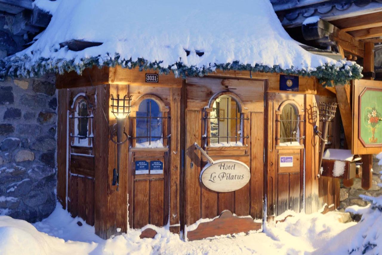 Hôtel 3 étoiles -Restaurant Le Pilatus Courchevel Exterior foto